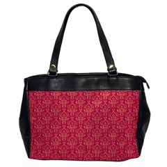 Damask Background Gold Office Handbags