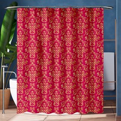 Damask Background Gold Shower Curtain 60  X 72  (medium) 