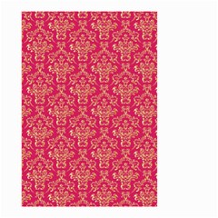 Damask Background Gold Small Garden Flag (two Sides)