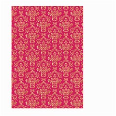 Damask Background Gold Large Garden Flag (two Sides)