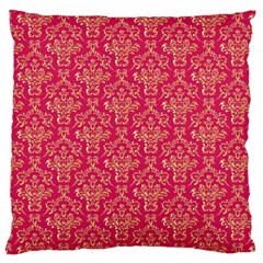 Damask Background Gold Large Cushion Case (one Side)