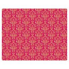 Damask Background Gold Double Sided Flano Blanket (medium)  by Amaryn4rt