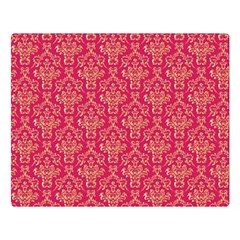 Damask Background Gold Double Sided Flano Blanket (large)  by Amaryn4rt