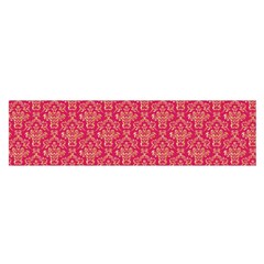 Damask Background Gold Satin Scarf (oblong)