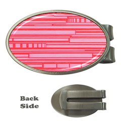 Index Red Pink Money Clips (oval) 