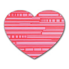 Index Red Pink Heart Mousepads