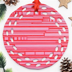 Index Red Pink Ornament (round Filigree)