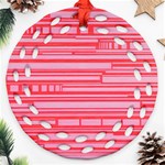 Index Red Pink Ornament (Round Filigree) Front