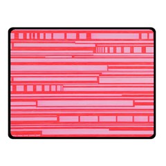 Index Red Pink Double Sided Fleece Blanket (small) 