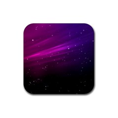 Purple Wallpaper Rubber Coaster (square) 