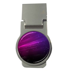 Purple Wallpaper Money Clips (round) 