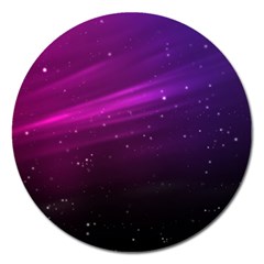 Purple Wallpaper Magnet 5  (round)