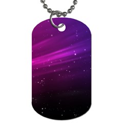 Purple Wallpaper Dog Tag (one Side)