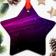 Purple Wallpaper Star Ornament (two Sides)