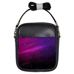 Purple Wallpaper Girls Sling Bags