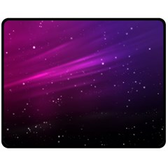 Purple Wallpaper Double Sided Fleece Blanket (medium) 