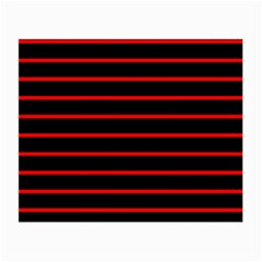 Red And Black Horizontal Lines And Stripes Seamless Tileable Small Glasses Cloth