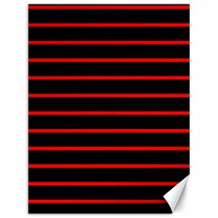 Red And Black Horizontal Lines And Stripes Seamless Tileable Canvas 12  X 16  