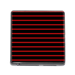 Red And Black Horizontal Lines And Stripes Seamless Tileable Memory Card Reader (square) by Amaryn4rt