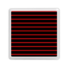 Red And Black Horizontal Lines And Stripes Seamless Tileable Memory Card Reader (square) 