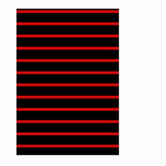 Red And Black Horizontal Lines And Stripes Seamless Tileable Large Garden Flag (two Sides)