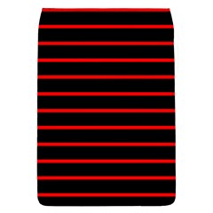 Red And Black Horizontal Lines And Stripes Seamless Tileable Flap Covers (l)  by Amaryn4rt