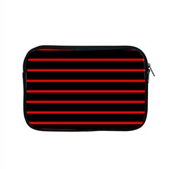 Red And Black Horizontal Lines And Stripes Seamless Tileable Apple Macbook Pro 15  Zipper Case