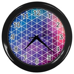 Neon Templates And Backgrounds Wall Clocks (black)