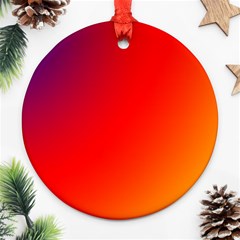 Rainbow Background Ornament (round)