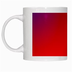 Rainbow Background White Mugs