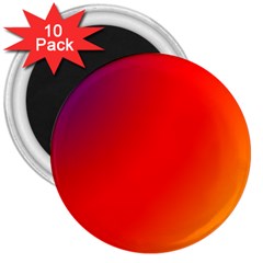 Rainbow Background 3  Magnets (10 Pack) 