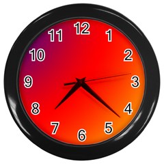 Rainbow Background Wall Clocks (black)