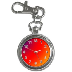 Rainbow Background Key Chain Watches