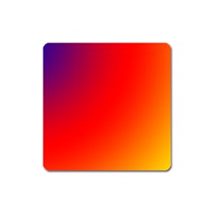 Rainbow Background Square Magnet