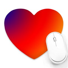 Rainbow Background Heart Mousepads