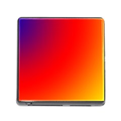 Rainbow Background Memory Card Reader (square) by Amaryn4rt