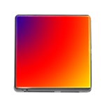 Rainbow Background Memory Card Reader (Square) Front