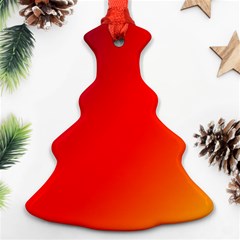 Rainbow Background Ornament (christmas Tree) 