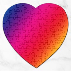 Rainbow Colors Jigsaw Puzzle (heart)