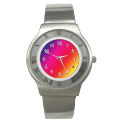 Rainbow Colors Stainless Steel Watch by Amaryn4rt