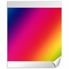 Rainbow Colors Canvas 16  X 20   by Amaryn4rt