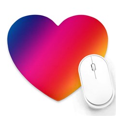 Rainbow Colors Heart Mousepads by Amaryn4rt