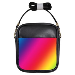 Rainbow Colors Girls Sling Bags by Amaryn4rt