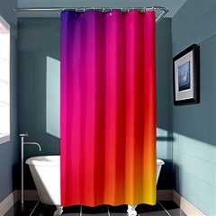 Rainbow Colors Shower Curtain 36  X 72  (stall) 