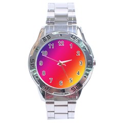 Rainbow Colors Stainless Steel Analogue Watch