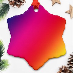 Rainbow Colors Snowflake Ornament (two Sides)