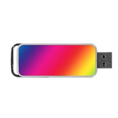 Rainbow Colors Portable Usb Flash (one Side)