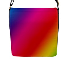 Rainbow Colors Flap Messenger Bag (l)  by Amaryn4rt