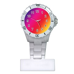 Rainbow Colors Plastic Nurses Watch by Amaryn4rt