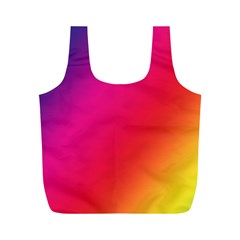 Rainbow Colors Full Print Recycle Bags (m) 